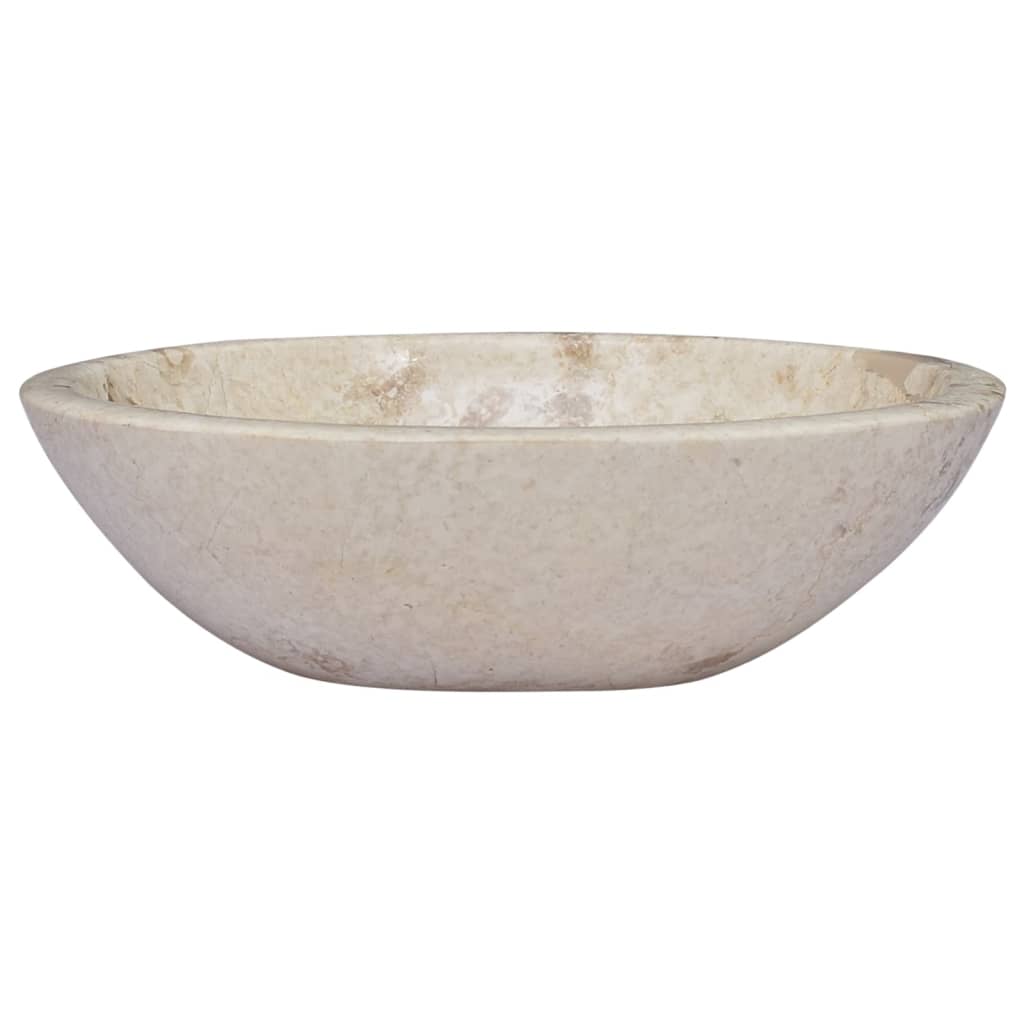 Gootsteen 53X40X15 Cm Marmer Kleurig Crème