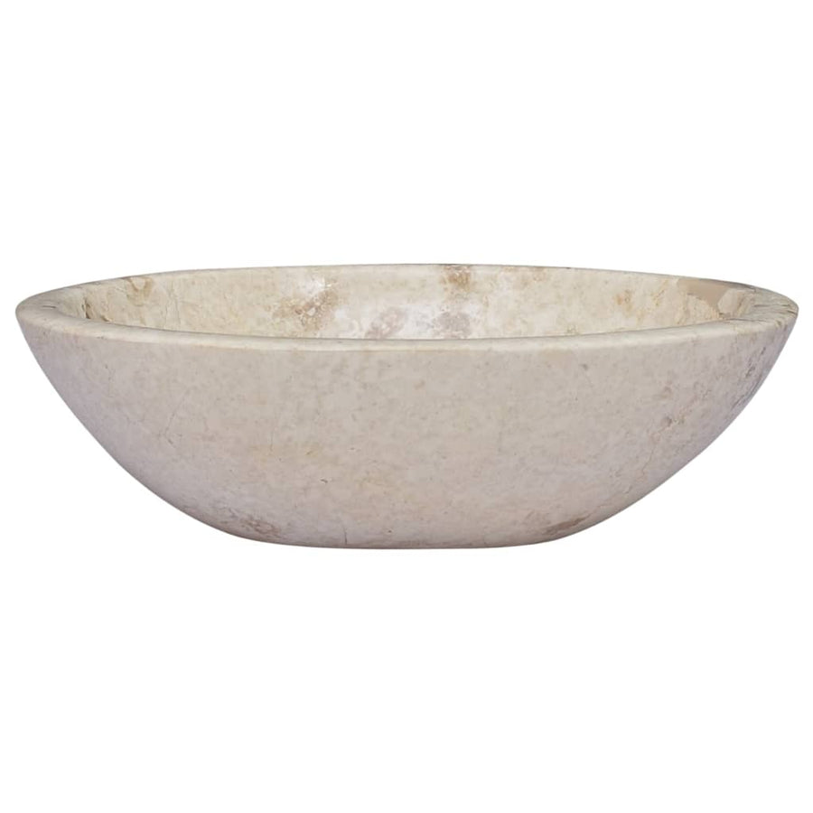 Gootsteen 53X40X15 Cm Marmer Kleurig Crème