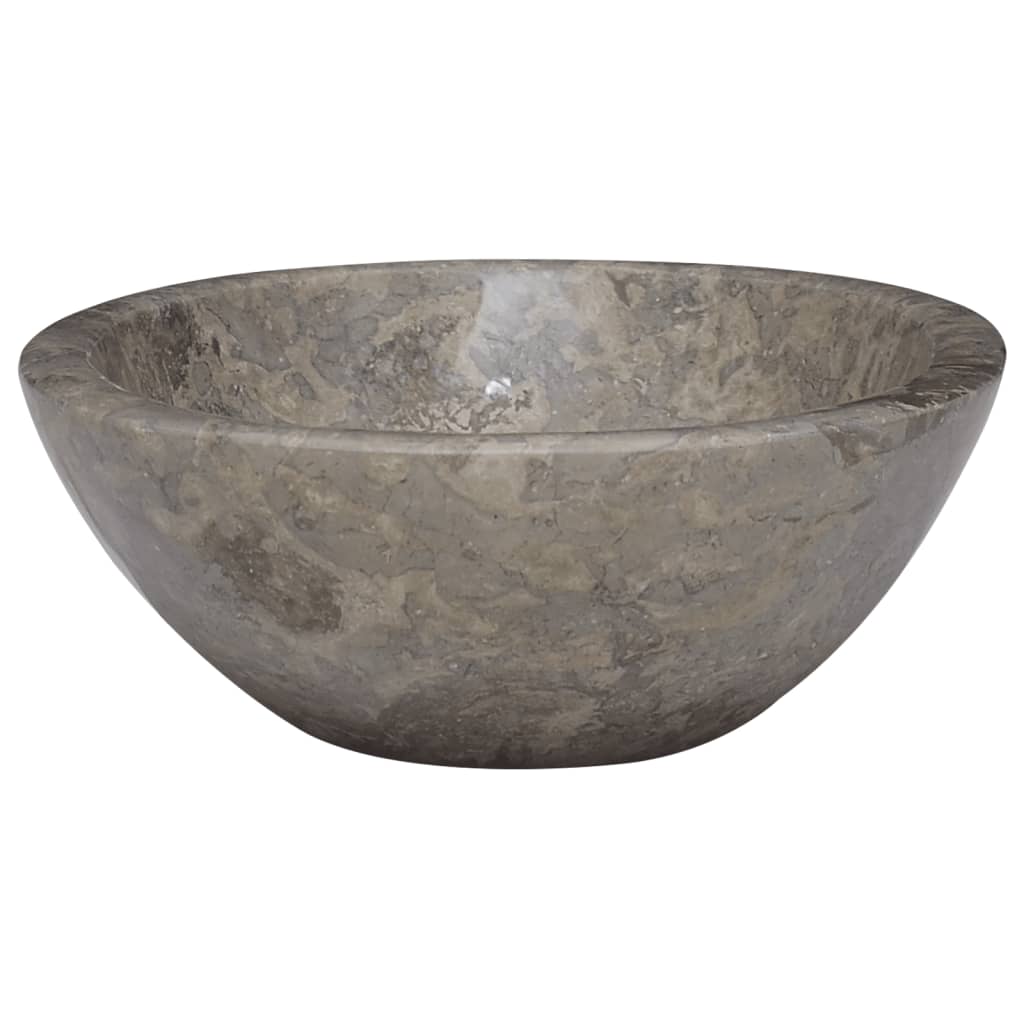 Gootsteen 53x40x15 cm marmer grijs Grijs