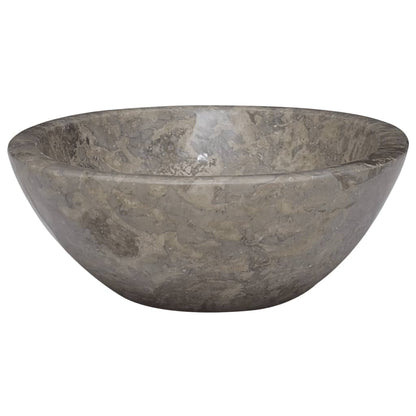 Gootsteen 53x40x15 cm marmer grijs Grijs