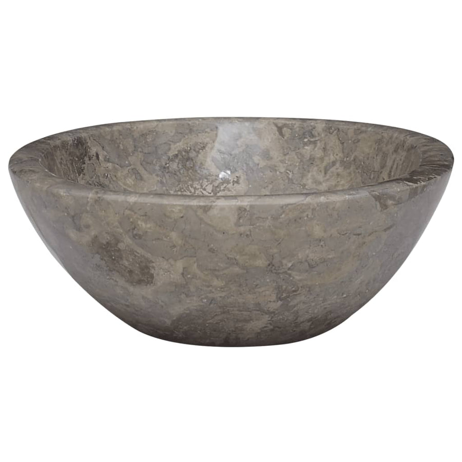 Gootsteen 53x40x15 cm marmer grijs Grijs