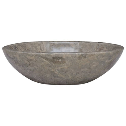 Gootsteen 53x40x15 cm marmer grijs Grijs