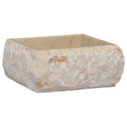 Wastafel 30x30x13 cm marmer crème