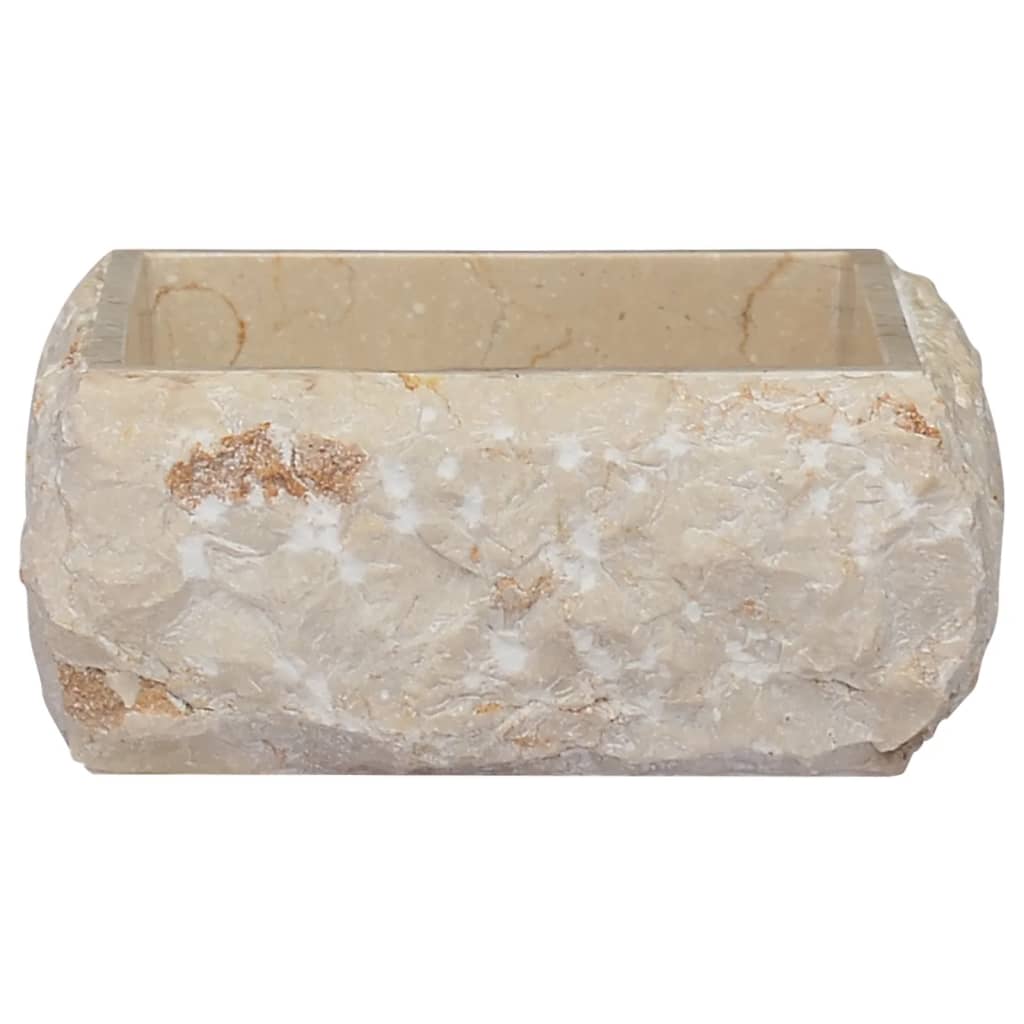 Gootsteen 30X30X13 Cm Marmer Kleurig Crème
