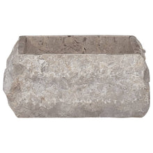 Gootsteen 30x30x13 cm marmer grijs Grijs