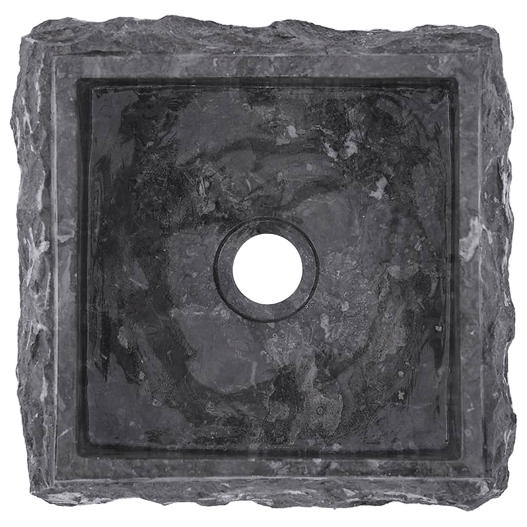 Gootsteen 30x30x13 cm marmer grijs Grijs