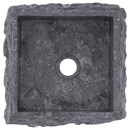 Gootsteen 30x30x13 cm marmer grijs Grijs