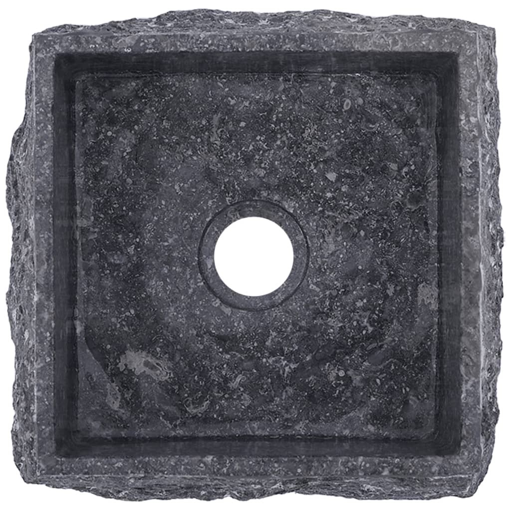 Gootsteen 30x30x13 cm marmer grijs Grijs
