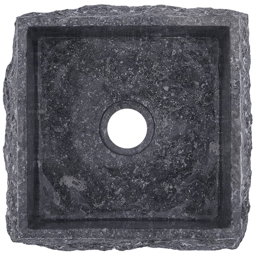 Gootsteen 30x30x13 cm marmer grijs Grijs