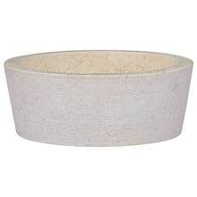 Gootsteen Ø40X15 Cm Marmer Kleurig Crème