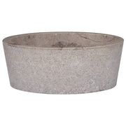 Sink Ø40x15 cm marble grey