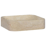 Sink 40x40x10 cm marble cream-colored