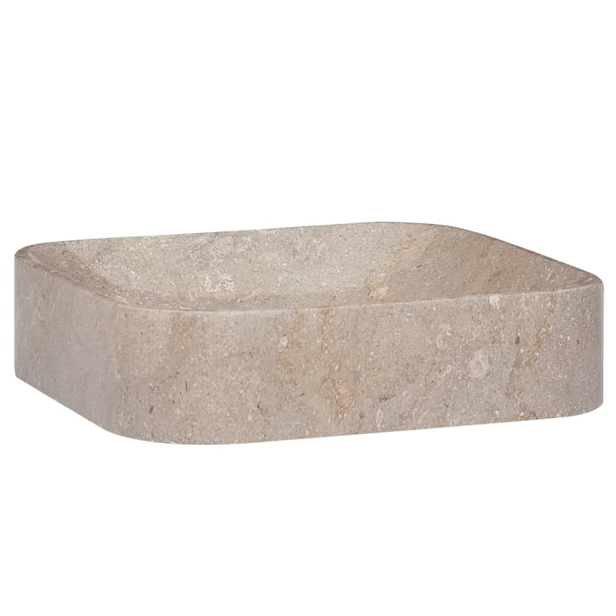 Gootsteen 40x40x10 cm marmer grijs Grijs