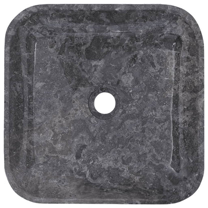 Gootsteen 40x40x10 cm marmer grijs Grijs