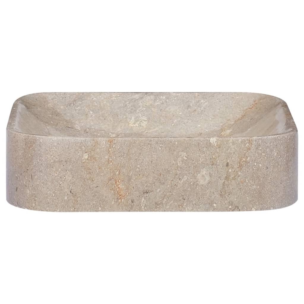 Gootsteen 40x40x10 cm marmer grijs Grijs