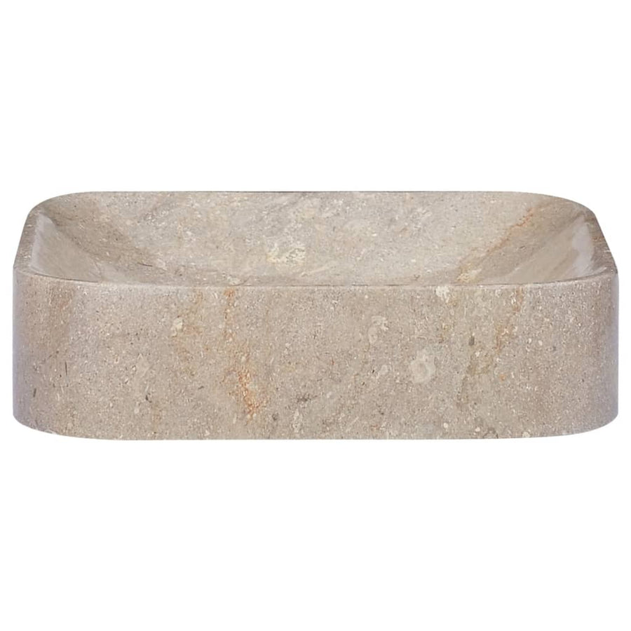 Gootsteen 40x40x10 cm marmer grijs Grijs