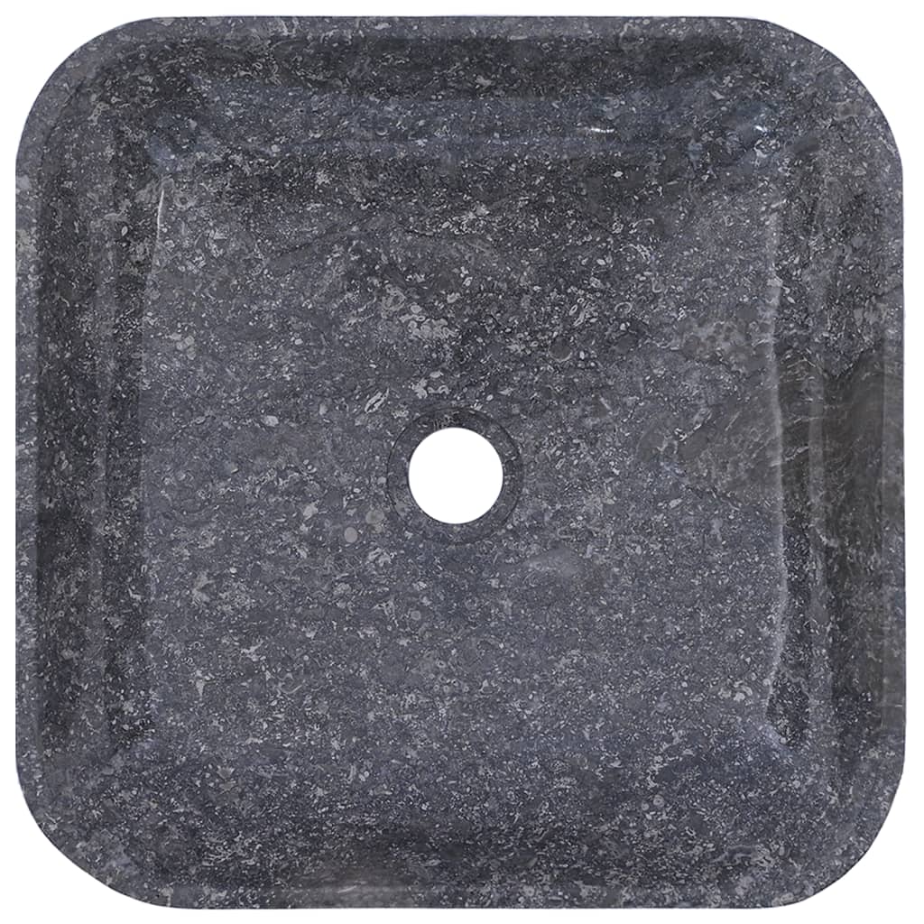 Gootsteen 40x40x10 cm marmer grijs Grijs