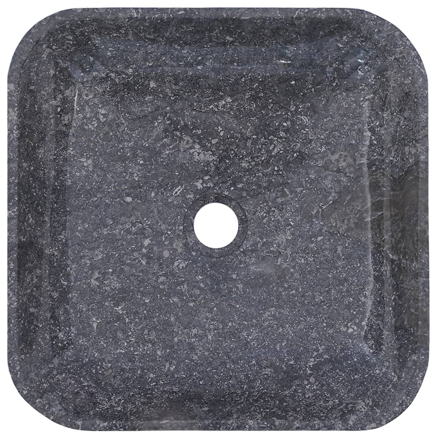 Gootsteen 40x40x10 cm marmer grijs Grijs