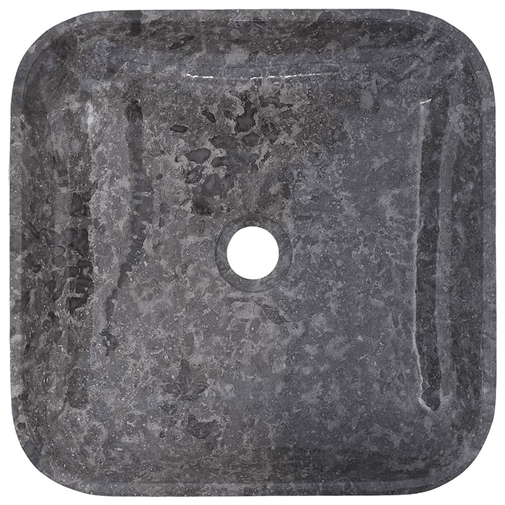 Gootsteen 40x40x10 cm marmer grijs Grijs