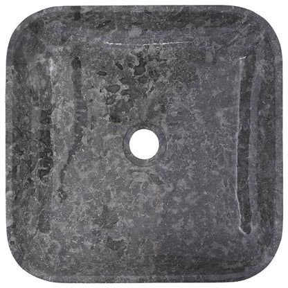 Gootsteen 40x40x10 cm marmer grijs Grijs