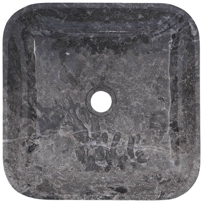 Gootsteen 40x40x10 cm marmer grijs Grijs