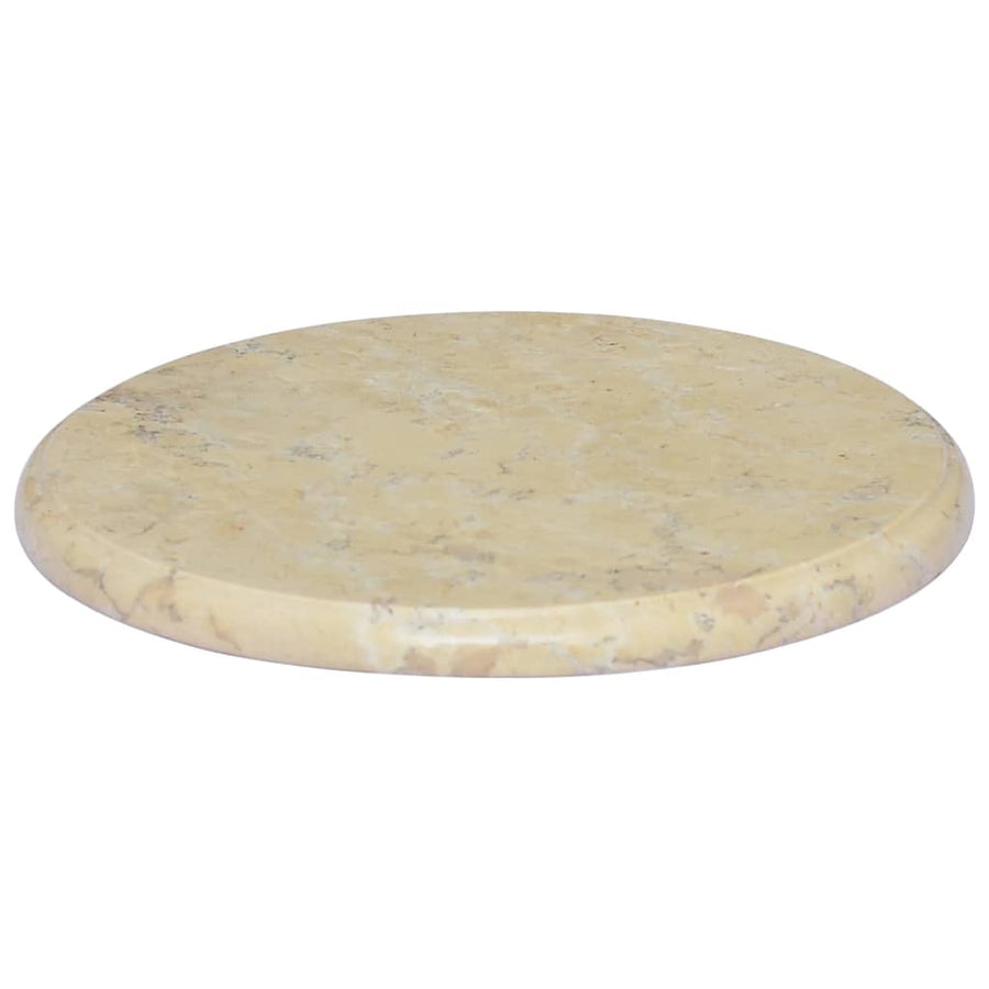 Tafelblad Ø40X2,5 Cm Marmer Kleurig Ø 40 x 2.5 cm Crème