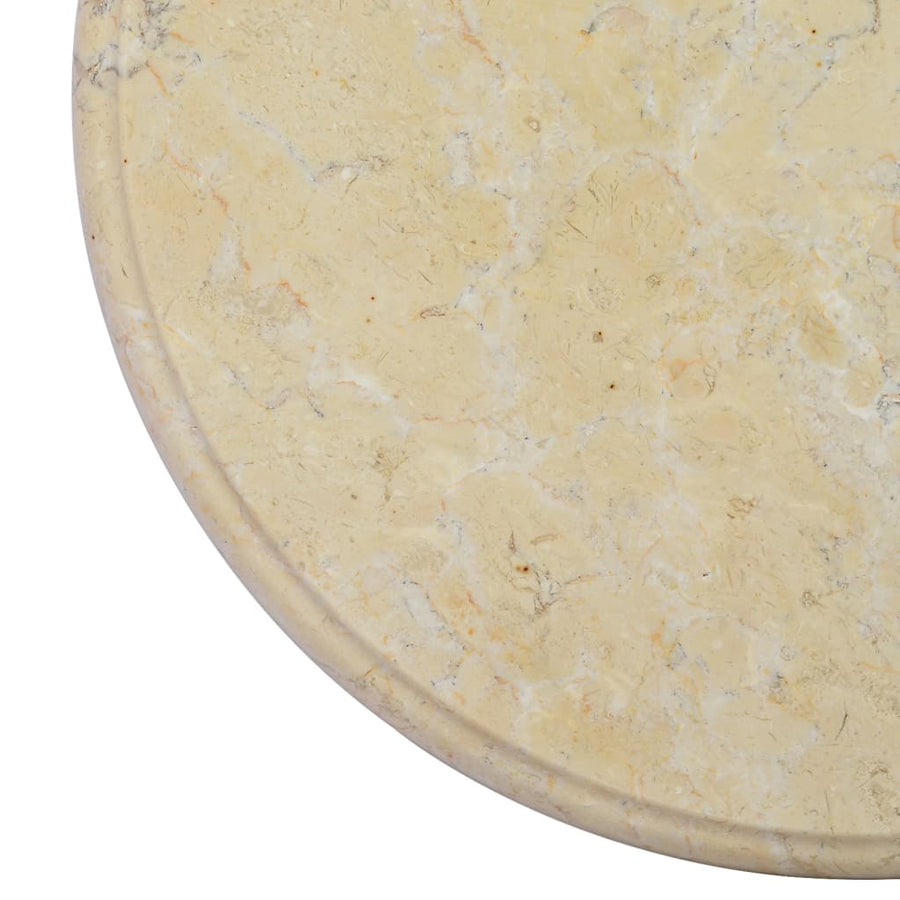 Tafelblad Ø40X2,5 Cm Marmer Kleurig Ø 40 x 2.5 cm Crème