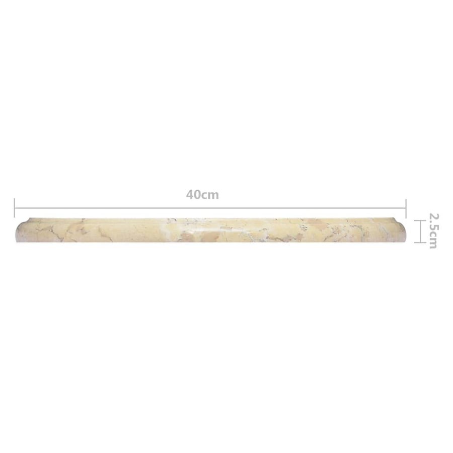 Tafelblad Ø40X2,5 Cm Marmer Kleurig Ø 40 x 2.5 cm Crème