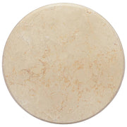 Tabletop Ø50x2.5 cm cream marble