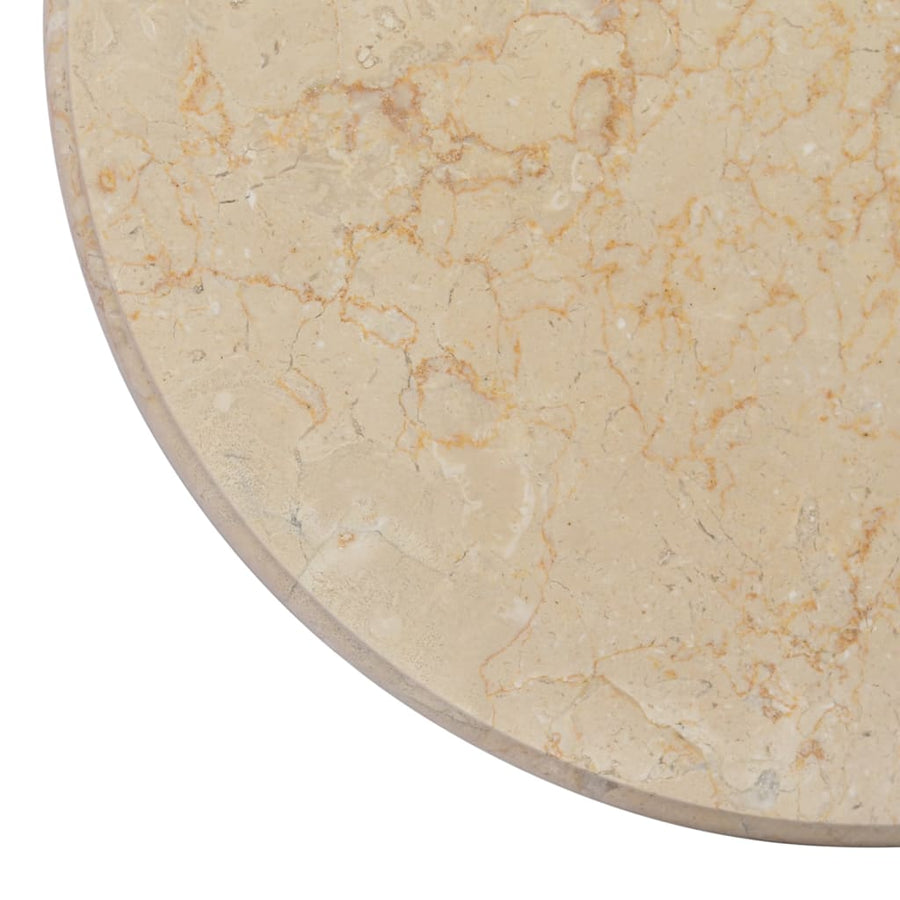 Tafelblad Ø50X2,5 Cm Marmer Kleurig Ø 50 x 2.5 cm Crème