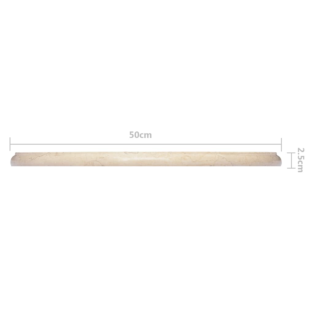 Tafelblad Ø50X2,5 Cm Marmer Kleurig Ø 50 x 2.5 cm Crème