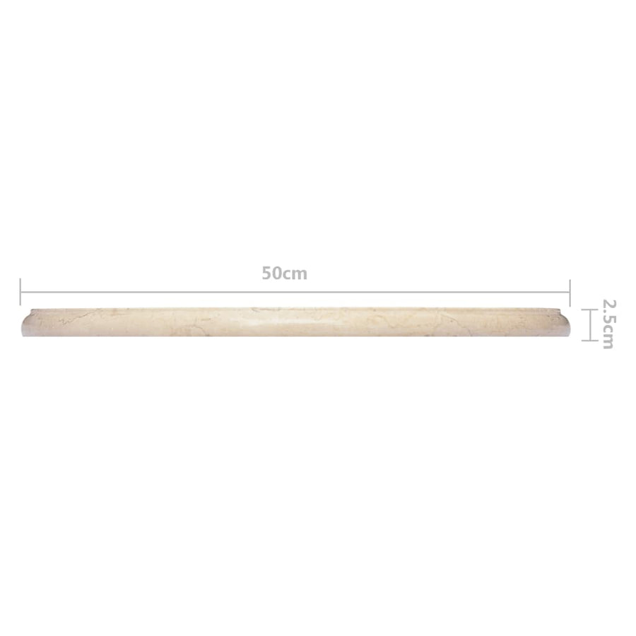 Tafelblad Ø50X2,5 Cm Marmer Kleurig Ø 50 x 2.5 cm Crème