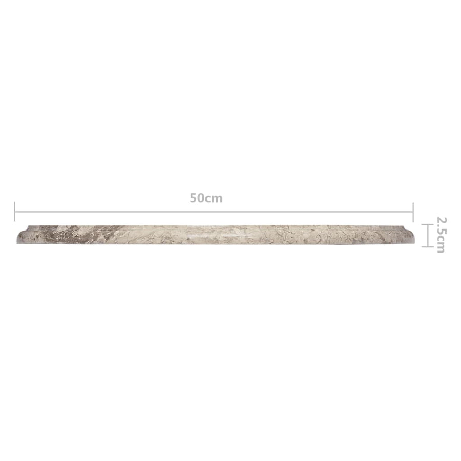 Tafelblad Ø50X2,5 Cm Marmer Ø 50 x 2.5 cm Grijs