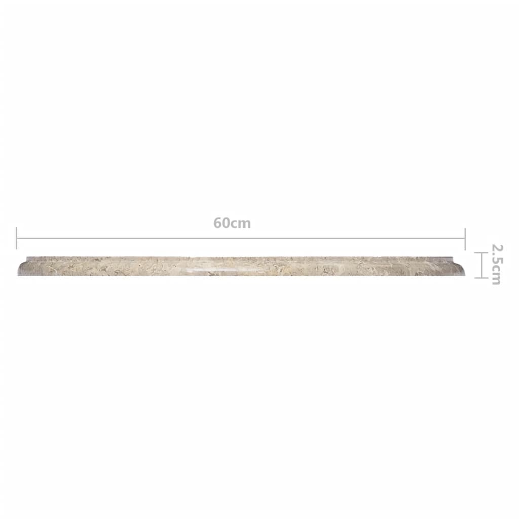 Tafelblad Ø60X2,5 Cm Marmer Ø 60 x 2.5 cm Grijs
