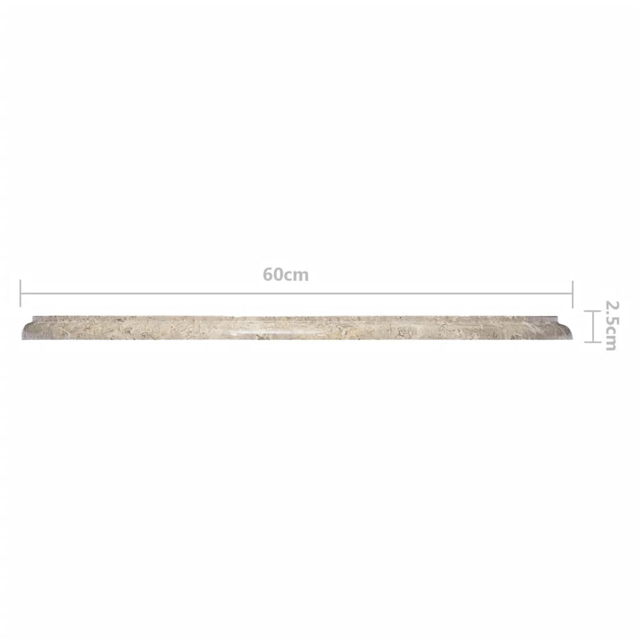 Tafelblad Ø60X2,5 Cm Marmer Ø 60 x 2.5 cm Grijs
