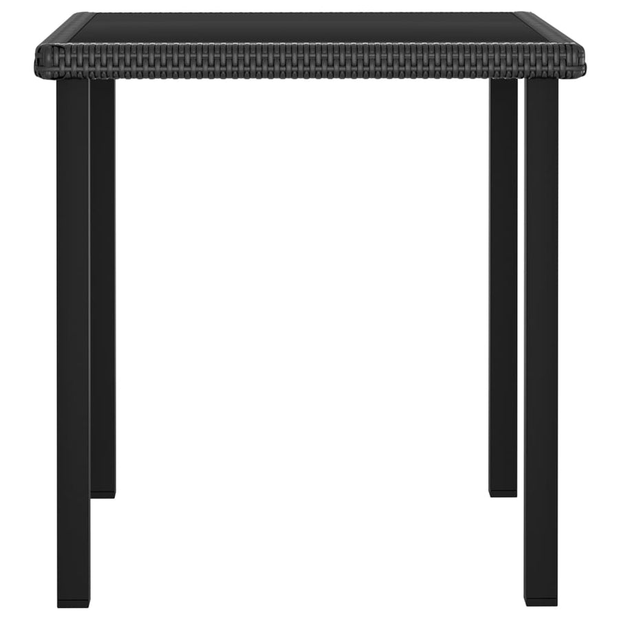 -Delige Tuinset Poly Rattan 5 Zwart