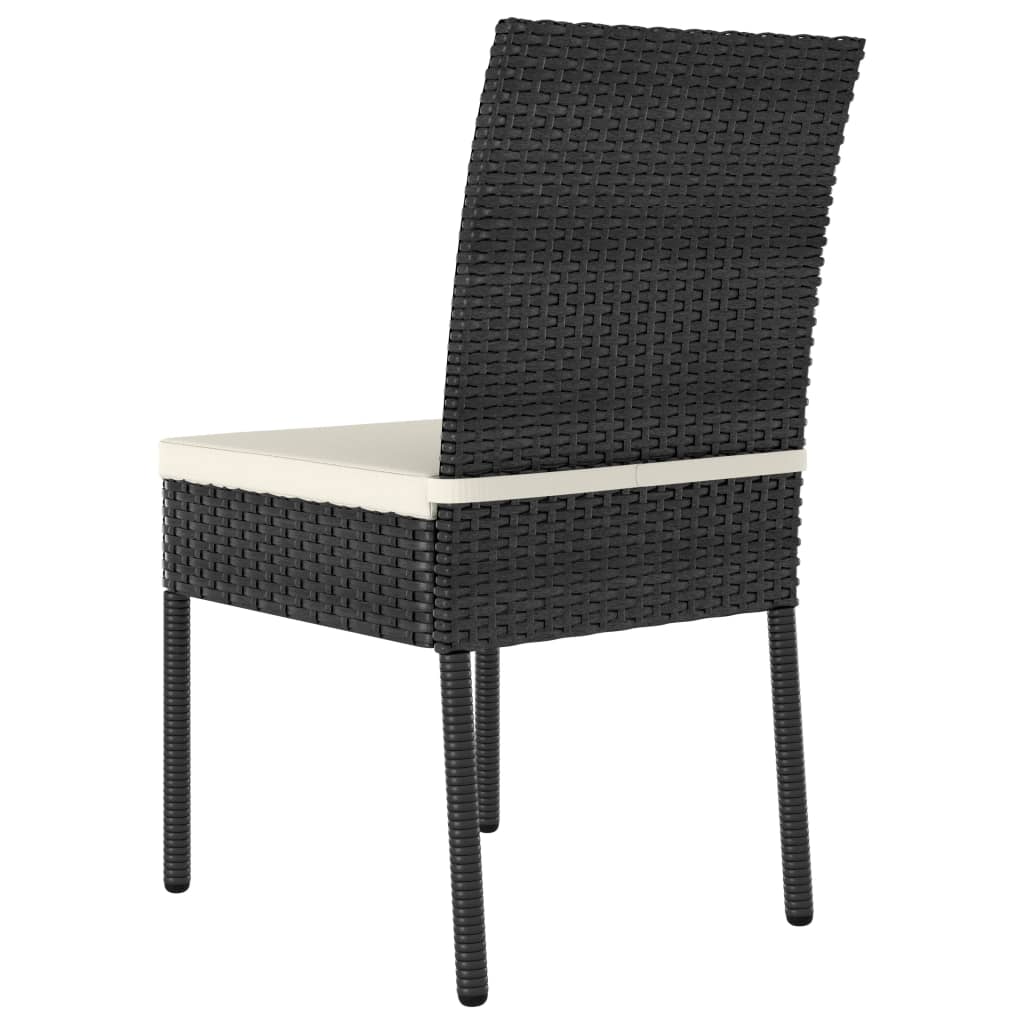-Delige Tuinset Poly Rattan 5 Zwart