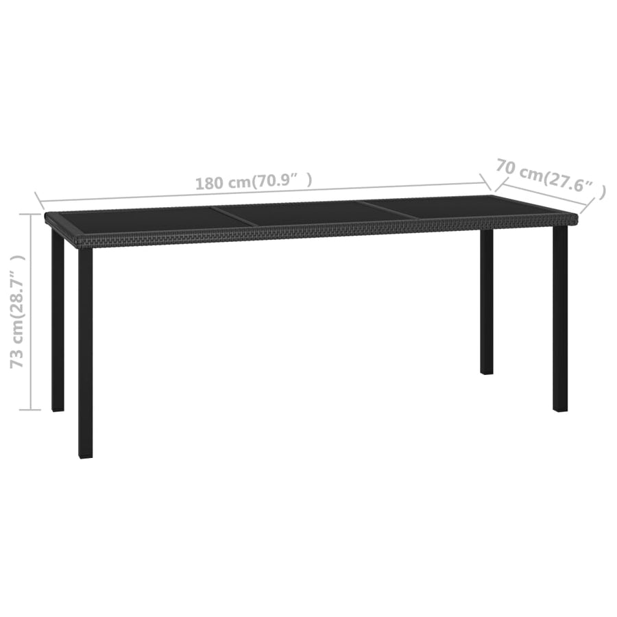 7-Delige Tuinset Poly Rattan 6