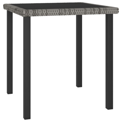 -Delige Tuinset Poly Rattan 3 Grijs