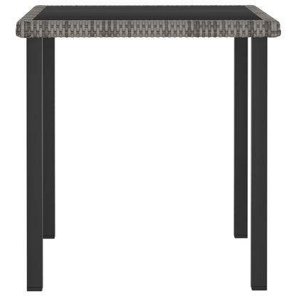 -Delige Tuinset Poly Rattan 3 Grijs