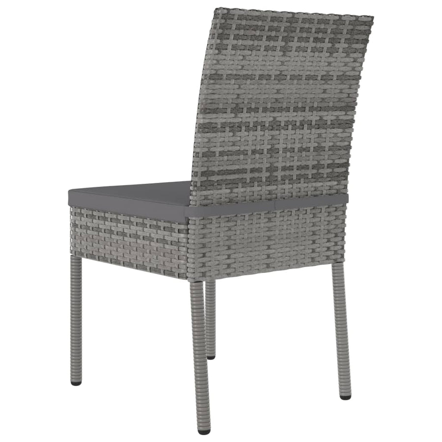 -Delige Tuinset Poly Rattan 3 Grijs