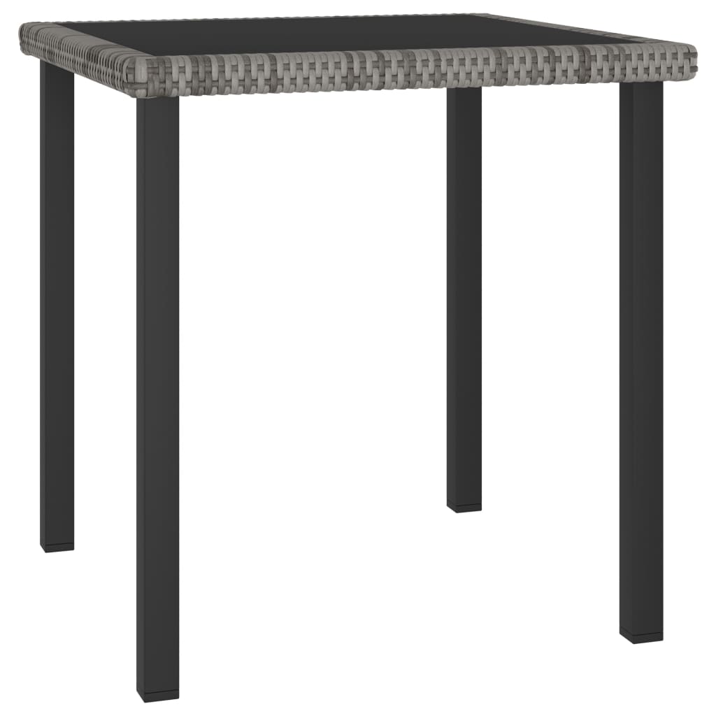 -Delige Tuinset Poly Rattan 5 Grijs
