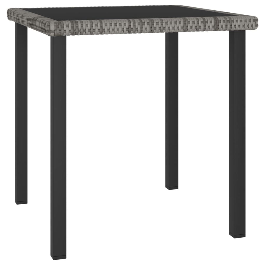 -Delige Tuinset Poly Rattan 5 Grijs