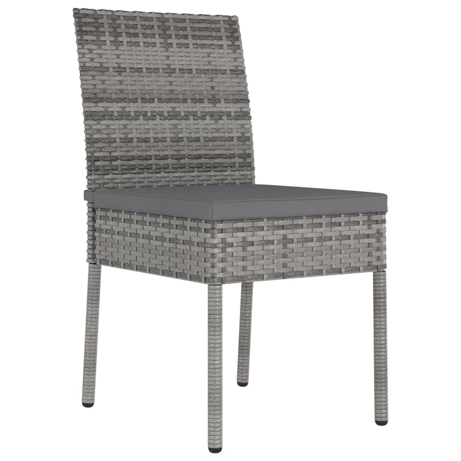 -Delige Tuinset Poly Rattan 5 Grijs