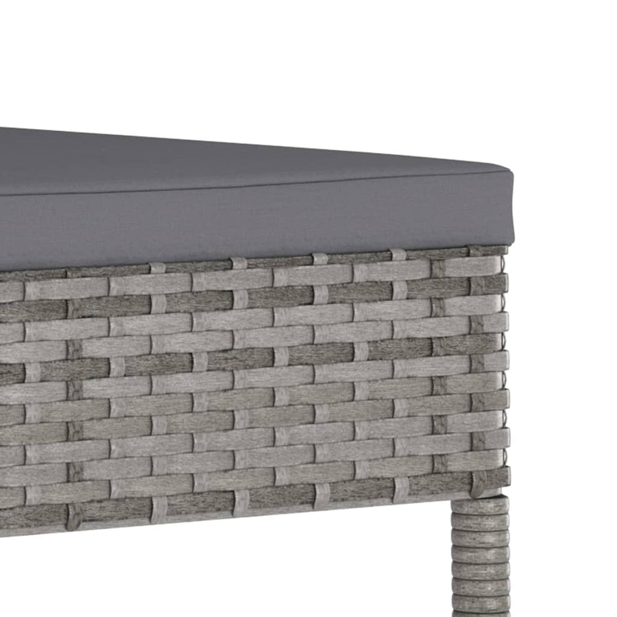 -Delige Tuinset Poly Rattan 5 Grijs