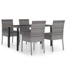 -Delige Tuinset Poly Rattan 5 Grijs