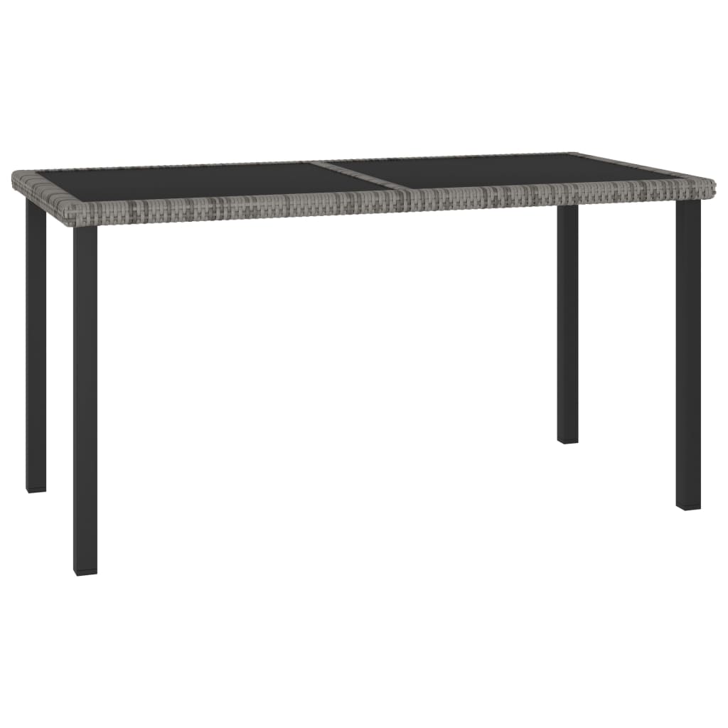 -Delige Tuinset Poly Rattan 5 Grijs