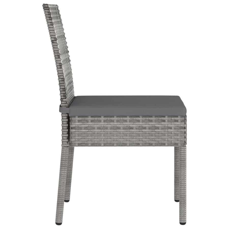 -Delige Tuinset Poly Rattan 5 Grijs
