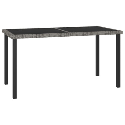 -Delige Tuinset Poly Rattan 7 Grijs