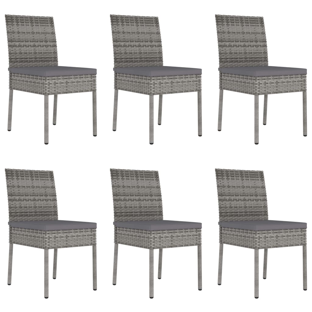 -Delige Tuinset Poly Rattan 7 Grijs